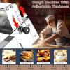 JIANGYUXINLI Manual Stainless Steel Dough Sheeter, Foldable, Adjustable Thickness view 4