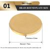 Brass Round Sheet, 2-Piece H62 Brass Discs, 0.5 mm Thick, 65–80 mm Diameter, Round Plate for DIY Projects (75 mm Diameter) view 2