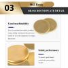 Brass Round Sheet, 2-Piece H62 Brass Discs, 0.5 mm Thick, 65–80 mm Diameter, Round Plate for DIY Projects (75 mm Diameter) view 4