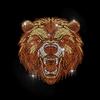 MAYJOYDIY Bear Head Rhinestone Iron-On Transfer Applique view 1