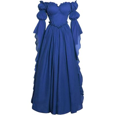 Gothic Victorian Off-the-Shoulder Dress for Women