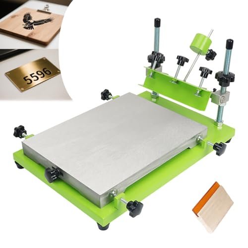 T-Shirt Screen Printing Machine with Manual Aluminum Flatbed Table