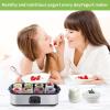 Sxhlseller 1.4 L Yogurt Maker with Adjustable Temperature and Timer, Digital Greek Yogurt Maker with 8 6-oz Jars, 220 V EU Plug view 2
