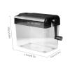 Manual Paper Shredder with Crank view 2