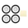 SPYMINNPOO 4-Piece 1/10 RC Car Tires, Rally Racing Wheels for Improved Grip and Stability, Tire Set for On-Road Cars view 3