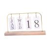 YsXoWiui Folding Wooden Calendar, Gold view 1