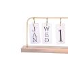 YsXoWiui Folding Wooden Calendar, Gold view 2