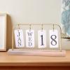 YsXoWiui Folding Wooden Calendar, Gold view 3