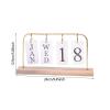 YsXoWiui Folding Wooden Calendar, Gold view 4