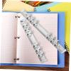 Loose-Leaf Binder Clips, 4-Piece Stainless Steel Set, Silver view 2