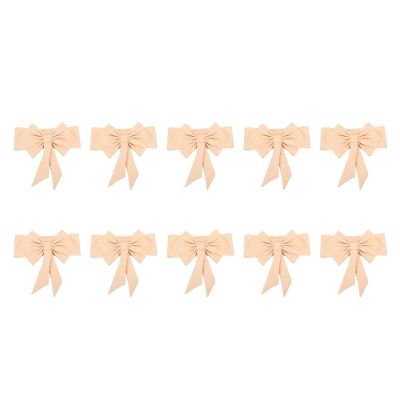 Elastic Chair Sash Bows for Weddings, 10-Piece Polyester Decoration