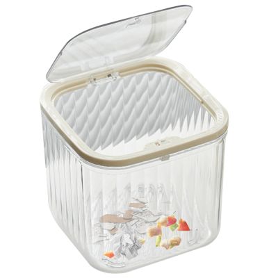Mini Desktop Trash Can, Clear Cosmetic Storage Box