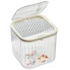 Mini Desktop Trash Can, Clear Cosmetic Storage Box view 1