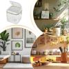 Mini Desktop Trash Can, Clear Cosmetic Storage Box view 4