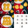 Geavonyg 1 Set Food-Grade Plastic Christmas Cookie Molds view 2