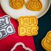 Geavonyg 1 Set Food-Grade Plastic Christmas Cookie Molds view 3