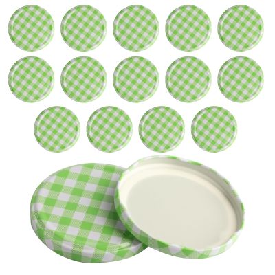 16-Pack 82 mm Twist-Off Lids for Canning Jars, Green