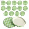 16-Pack 82 mm Twist-Off Lids for Canning Jars, Green view 1