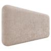 DHOME Rounded Smooth Upholstered Headboard in Ko-Wool for Wall Mounting, Sound-Absorbing Acoustic Headboard, Bed Headrest for Bedroom (Beige, 80 cm) view 1