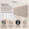 DHOME Rounded Smooth Upholstered Headboard in Ko-Wool for Wall Mounting, Sound-Absorbing Acoustic Headboard, Bed Headrest for Bedroom (Beige, 80 cm) view 4