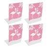 4-Piece Metal Bookends, Bird Design, Glossy Finish view 1