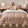 Cotton Winter Duvet – Warm Lambswool and Plush Velvet, Thick Quilted Winter Quilt (52,180 × 220 cm, 3.5 kg) view 3