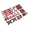 10-Piece Metal Upgrade and Repair Parts Set for ZD FR Racing MT16, BX12, X12S, JIUSI MT14R, PT14R and Gladiator 1/14 RC Cars, Red view 1