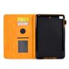 DayQiQiPu Case for Apple iPad mini 5/4/3/2/1, 7.9-inch, PU Leather Book Cover with Magnetic Closure, Letter Pattern, Stand, Auto Sleep/Wake, Orange view 4