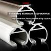 Double-Track Stainless Steel Curtain Rod, 50–600 cm, with Brackets and Finials, Wall-Mounted Curtain Track for Living Room, Kitchen, Bedroom, Window (Gold, 550 cm) view 2