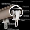 Double-Track Stainless Steel Curtain Rod, 50–600 cm, with Brackets and Finials, Wall-Mounted Curtain Track for Living Room, Kitchen, Bedroom, Window (Gold, 550 cm) view 3