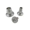 ICYJRFHLTF 1pc 3/8" BSPT Male Thread KF40 Vacuum Stainless Steel Hex Flange Pipe Fitting view 3