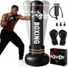 Qoosea 190 cm Standing Inflatable Punching Bag with Boxing Gloves view 1