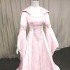 Women's Plus-Size Halloween Costume, Gothic Hooded Lace-Up Medieval Dress view 3
