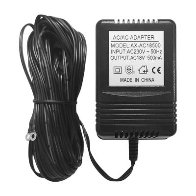 aixi-SHS AC/AC Power Supply, 18 VAC 500 mA for Video Doorbells, 230 VAC EU Plug, 8 m Cable