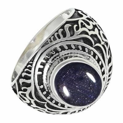 SILVERTROVE Silver-Plated Lab-Created Sunstone Band Ring