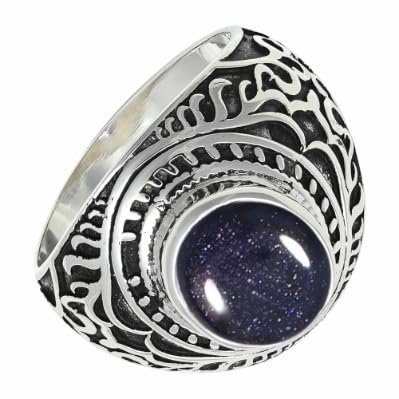 SILVERTROVE Silver-Plated Lab-Created Sunstone Band Ring