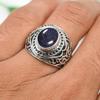 SILVERTROVE Silver-Plated Lab-Created Sunstone Band Ring view 2