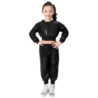 Generic Toddler Boys' and Girls' Sequin Glitter Costume Party Carnival Dress Top and Pants Set (Black, 18–24 Months)