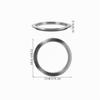 OFFSCH Recessed Stainless Steel Countertop Trash Chute Ring view 2