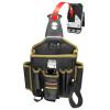 Hip Holster Tool Belt Pouch with Multiple Compartments, Large Capacity, Lightweight, for Hairstylists and Roofers view 1