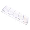 FUNOMOCYA Transparent Acrylic Poker Chip Organizer, 5 Compartments, for 100 Chips view 1