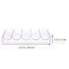 FUNOMOCYA Transparent Acrylic Poker Chip Organizer, 5 Compartments, for 100 Chips view 2