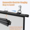 Manual Pull-Down Projector Screen, 16:9/4:3, 76.2–182.9 cm, Wall-Mounted view 4