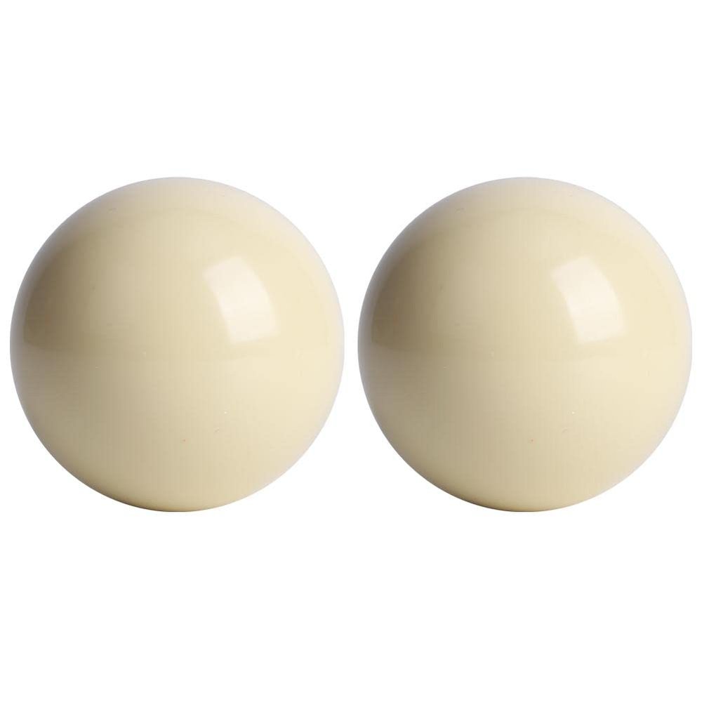 Hominas White Billiard Balls, 2-Pack, 5.72 cm Standard Cue Balls