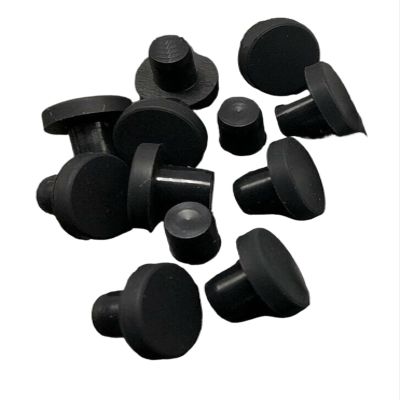 Solid Silicone Rubber T-Style Stoppers, 10-Pack, 2–14 mm Hole Sizes (7.5 mm)