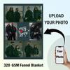 Personalized Photo and Text Blanket view 3