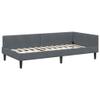 Amorsee Single Bed/Sofa Bed, 90 x 200 cm, Dark Gray, No Mattress view 2