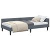 Amorsee Single Bed/Sofa Bed, 90 x 200 cm, Dark Gray, No Mattress view 3