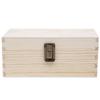 Falkenheyn Wooden Box with Lid, Untreated Natural Wood, Various Sizes view 1