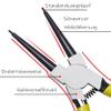 175 mm Straight Internal Circlip Pliers, Internal Spring, Rust-Resistant, 1.78 mm Tip Diameter view 3